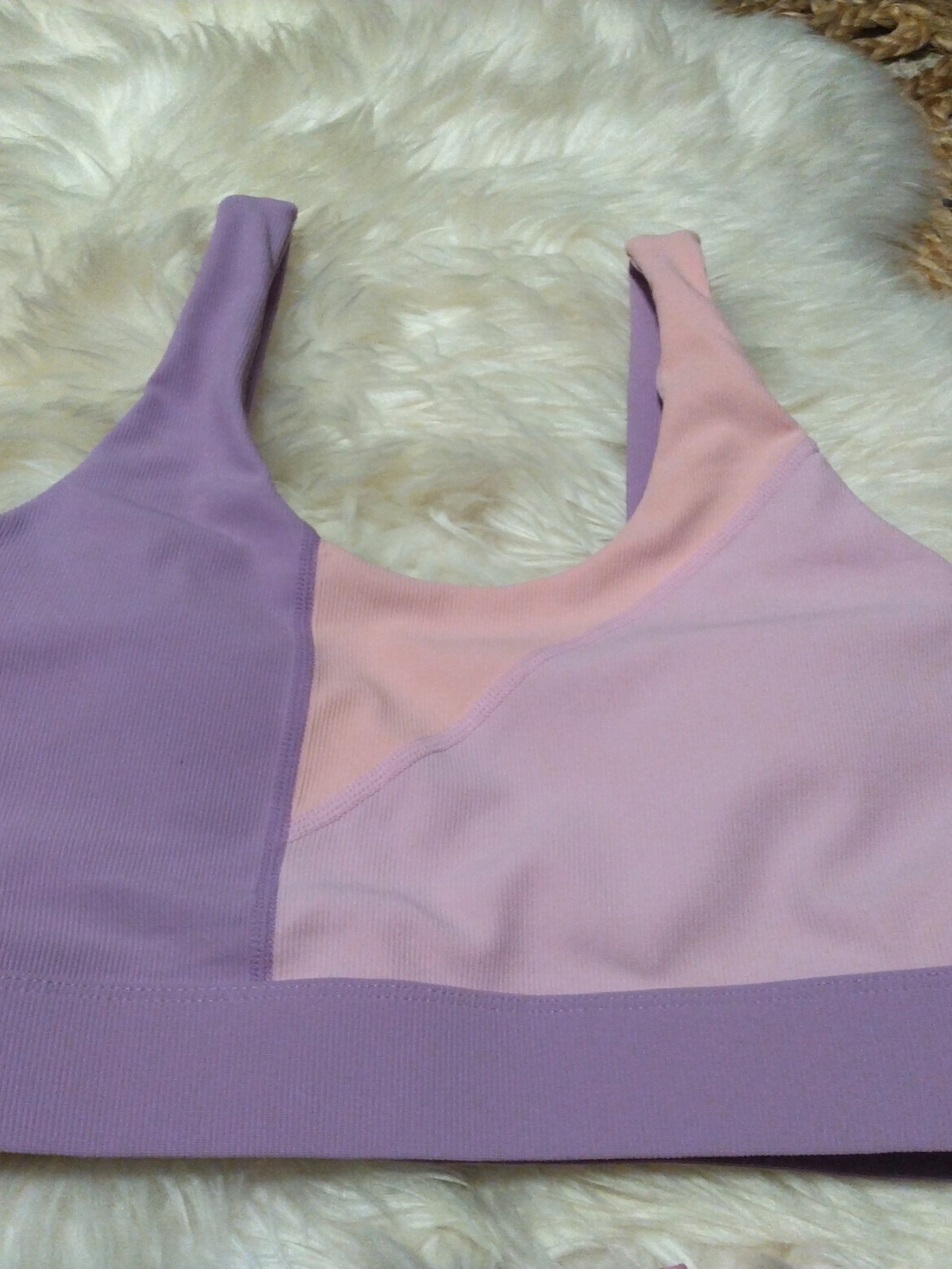 WILO Lavender & Pink Active Leggings and Matching Sports Bra Size Small - Picture 6 of 12